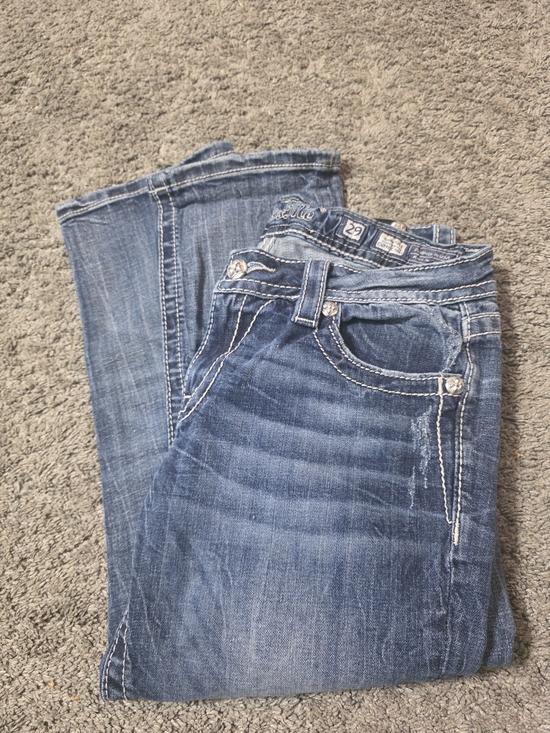 Miss Me Denim - Miss Me Women's Blue Capri Jeans